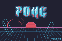 Screenshot of GBA Pong
